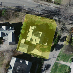 52 Cabot St, Newton MA 02458-2500 aerial view