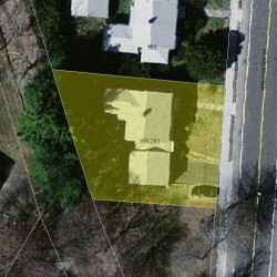 201 Winchester St, Newton MA 02461-2033 aerial view
