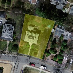 42 Plainfield St, Newton MA  02468-1618 aerial view