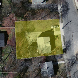 19 Ellison Rd, Newton MA 02459-1434 aerial view