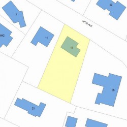 19 Hyde Ave, Newton MA 02458-2310 plot plan