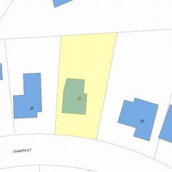 31 Champa St, Newton MA 02464-1224 plot plan