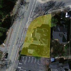 142 Lowell Ave, Newton MA 02460-1505 aerial view
