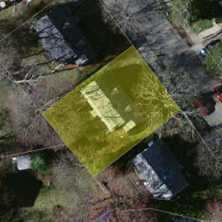 54 Bow Rd, Newton MA  02459-2513 aerial view