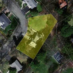 46 Westview Ter, Newton MA  02465-2345 aerial view