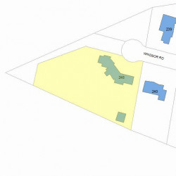248 Windsor Rd, Newton MA 02468-1120 plot plan