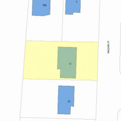 15 Walden St, Newton MA  02460-1824 plot plan