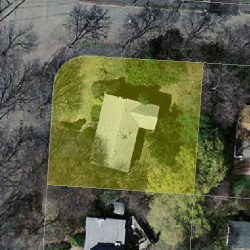 34 Andrew St, Newton MA  02461-2103 aerial view