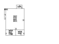 14 School St, Newton MA  02458-1518 floor plan