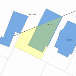 318 Derby St, Newton MA 02465-1008 plot plan