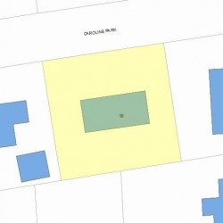 16 Caroline Park, Newton MA 02468-1102 plot plan