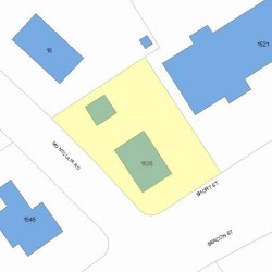 1535 Beacon St, Newton MA 02468-1506 plot plan