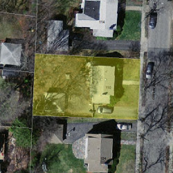 110 Greenlawn Ave, Newton MA  02459-1714 aerial view