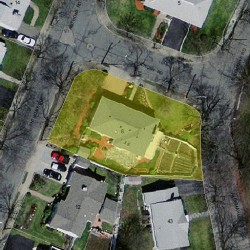 6 Anthony Rd, Newton MA 02460-1112 aerial view