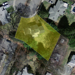 48 Swallow Dr, Newton MA  02462-1306 aerial view