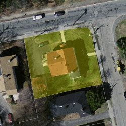 104 Austin St, Newton MA 02460-1849 aerial view