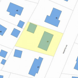 61 Prentice Rd, Newton MA 02459-1325 plot plan