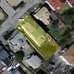 13 Cottage Ct, Newton MA 02458-1228 aerial view