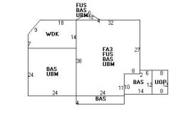 296 Ward St, Newton MA 02459-1221 floor plan