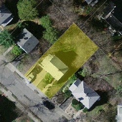 27 Bow Rd, Newton MA  02459-2555 aerial view