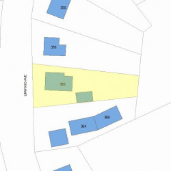 360 Linwood Ave, Newton MA 02460-1343 plot plan