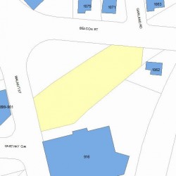 900 Walnut St, Newton MA  02459-1756 plot plan