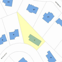 37 Westgate Rd, Newton MA  02459-3133 plot plan