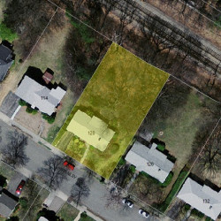 120 Stanley Rd, Newton MA  02468-2325 aerial view