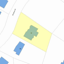 42 Drumlin Rd, Newton MA  02459-2807 plot plan