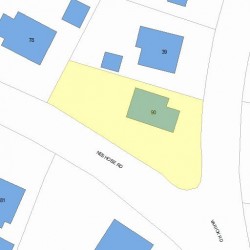 90 Neshobe Rd, Newton MA 02468-1345 plot plan