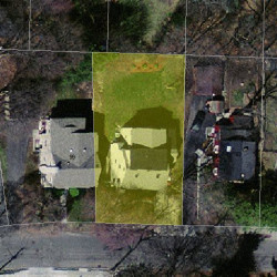 97 Walnut Hill Rd, Newton MA  02461-1836 aerial view