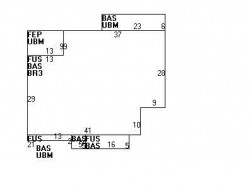 665 Centre St, Newton MA  02458-2341 floor plan