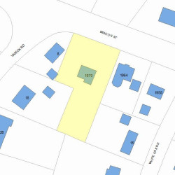 1970 Beacon St, Newton MA 02468-1439 plot plan