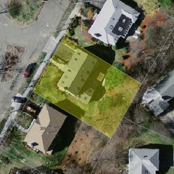 9 Cross Hill Rd, Newton MA  02459-3119 aerial view