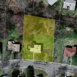 75 Bound Brook Rd, Newton MA 02461-2014 aerial view