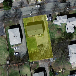 12 Pennsylvania Ave, Newton MA 02464-1323 aerial view