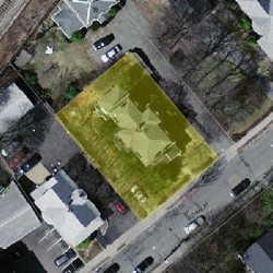 45 Floral St, Newton MA 02461-1246 aerial view