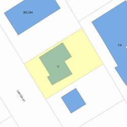 12 Carter St, Newton MA 02460-2006 plot plan