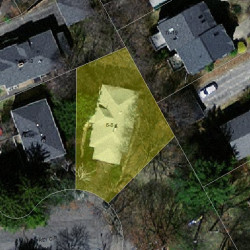 6 Jaffrey Cir, Newton MA  02468-1014 aerial view