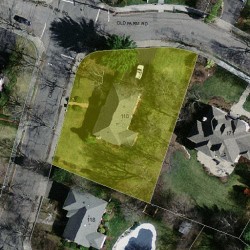 110 Oak Hill St, Newton MA 02459-3433 aerial view