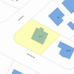 8 Hatfield Rd, Newton MA  02465-1213 plot plan