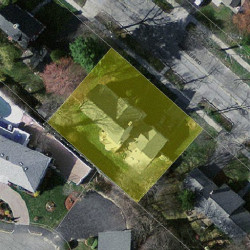 21 Wheeler Rd, Newton MA  02459-2619 aerial view