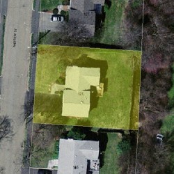 121 Andrew St, Newton MA  02461-2144 aerial view