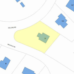 30 Fenwick Rd, Newton MA  02468-2215 plot plan