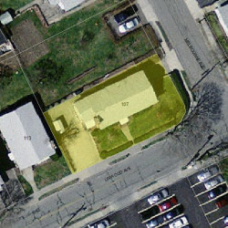 107 Linwood Ave, Newton MA 02460-1426 aerial view