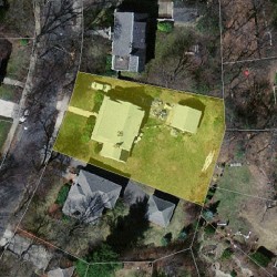 26 Burr Rd, Newton MA  02459-1404 aerial view