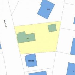 962 Walnut St, Newton MA 02461-1135 plot plan