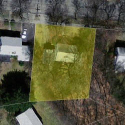 436 Waban Ave, Newton MA  02468-1352 aerial view