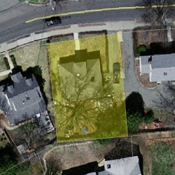 90 Auburndale Ave, Newton MA  02465-1420 aerial view