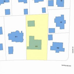 805 Commonwealth Ave, Newton MA 02459-1018 plot plan